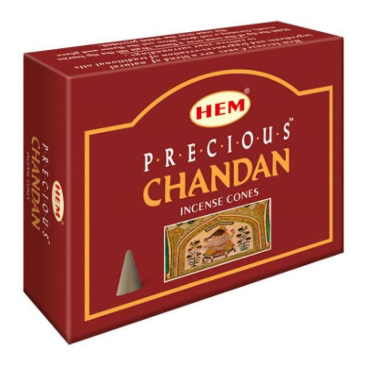 Conuri parfumate Hem Precious Chandan Perfumed Incense Cone Hem cutie 10 conuri| Conuri simple Hem India