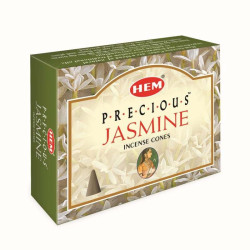 Conuri parfumate Hem Precious Jasmine Perfumed Incense Cone Hem cutie 10 conuri| Conuri simple Hem India