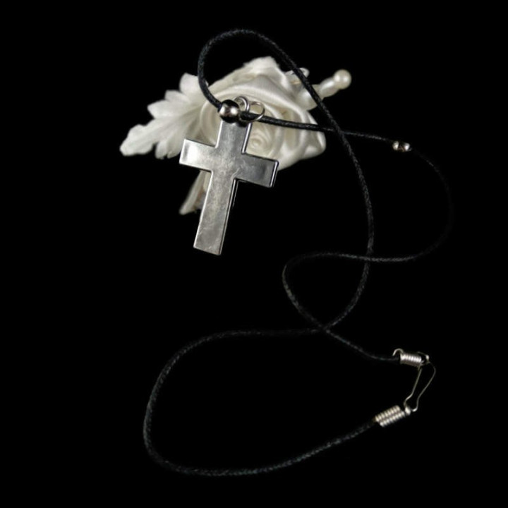 Obiecte bisericesti | Colier cruce metalica | 1862