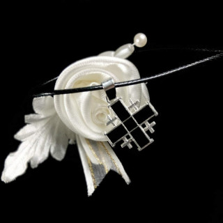 Obiecte bisericesti | Colier cruce metalica Ierusalim | 1867