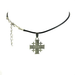 Obiecte bisericesti | Colier cruce metalica Ierusalim | 1867
