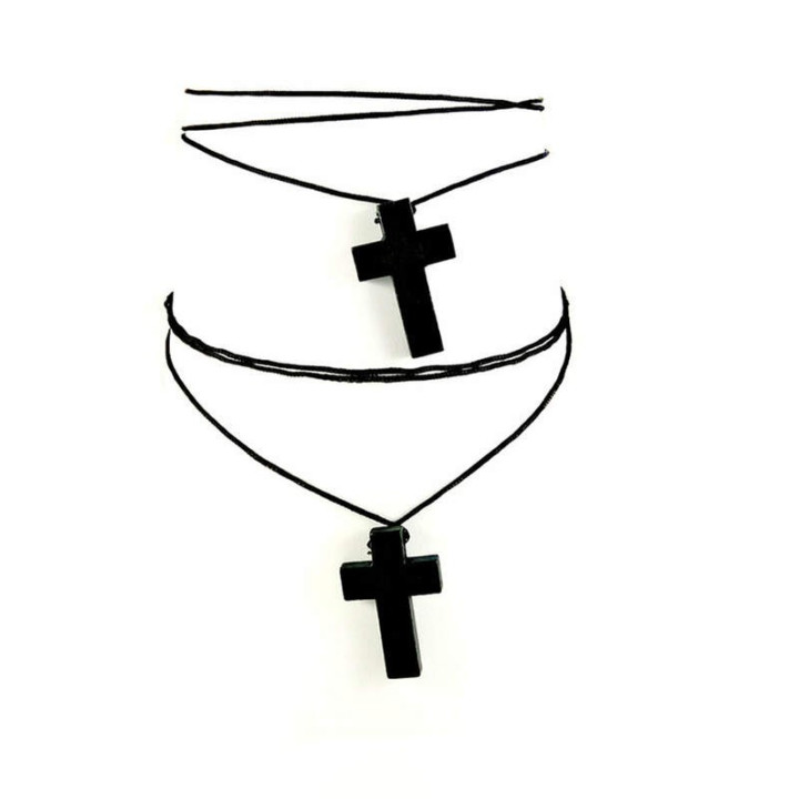 Obiecte bisericesti | Colier cruce din lemn | 1869