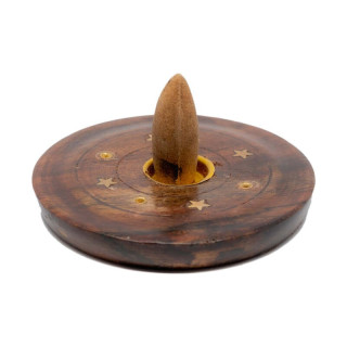 Suporti betisoare parfumate pentru 4 bete parfumate sau 1 con maro 9.7cm  | 5451