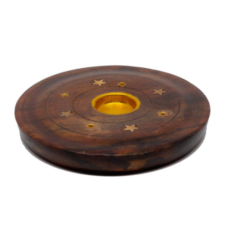 Suporti betisoare parfumate pentru 4 bete parfumate sau 1 con maro 9.7cm  | 5451