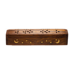 Suporti betisoare parfumate pentru 1 betisor parfumat sau 2 conuri are spatiu depozitare maro 25.4cm  | 5457