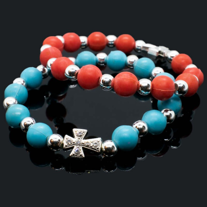 Colportaj Bisericesti.ro | Bratara elastica parfumata margele din plastic | 1283