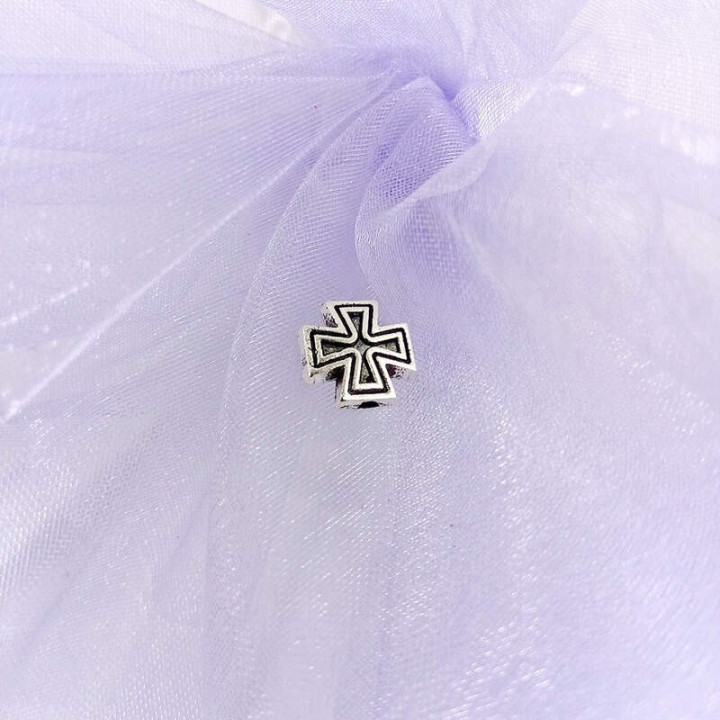 Obiecte bisericesti bile | Margele cruce de trecere 9mm | 6018