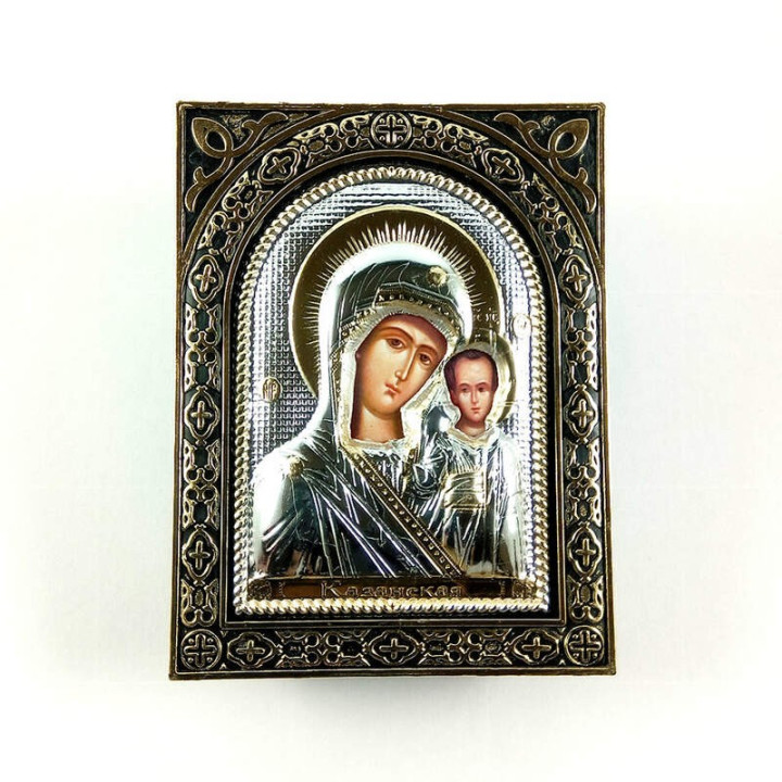 Obiecte bisericesti | Cutie cu Icoana Maicii Domnului din plastic 10cm | 5800