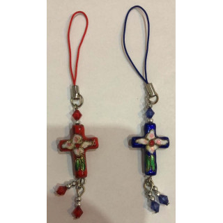 Obiecte bisericesti | Medalion cruce de metal emailat mm | 2114