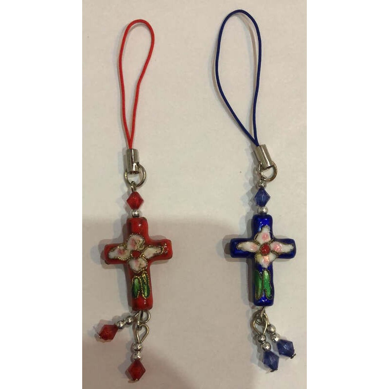 Obiecte bisericesti | Medalion cruce de metal emailat mm | 2114