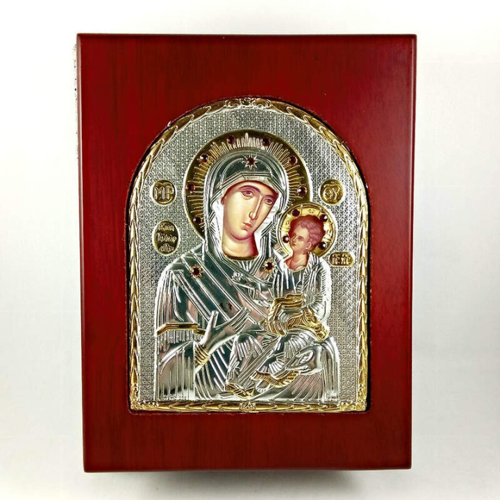 Obiecte bisericesti | Cutie cu Icoana Maicii Domnului din lemn 23cm | 5803