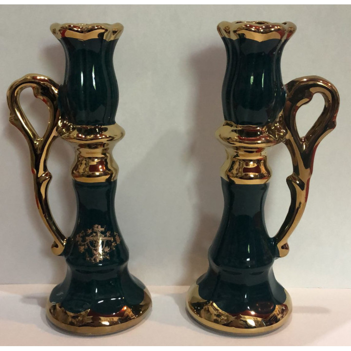 Obiecte bisericesti | Sfesnic pentru 1 lumanare din ceramica 16.5cm  | 5414