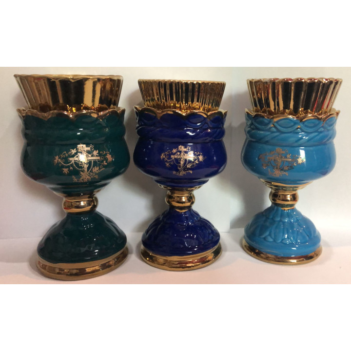 Obiecte bisericesti | Candela de masa din ceramica 17cm | 5144