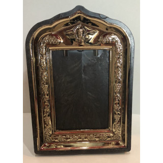 Obiecte bisericesti | Rama foto din plastic negru auriu | 3528