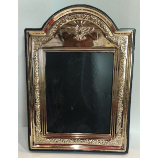 Obiecte bisericesti | Rama foto din plastic negru auriu | 3529