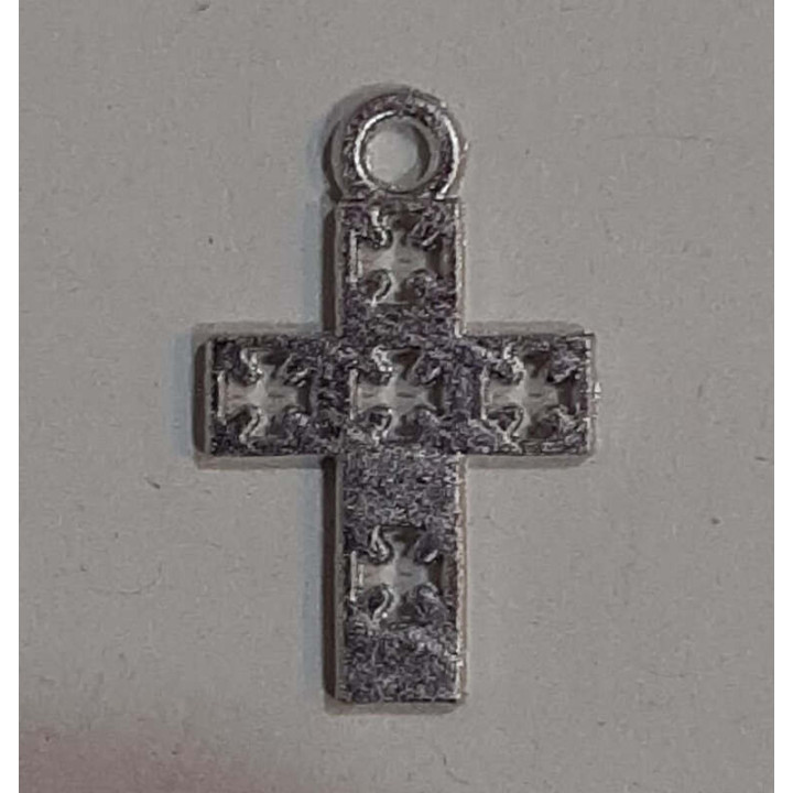 Obiecte bisericesti | Medalion cruce de metal 17mm | 2119
