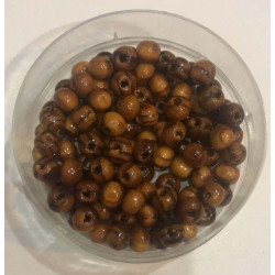 Margele bile distantiere | Margele maslin rotunde de trecere 5mm | 6532
