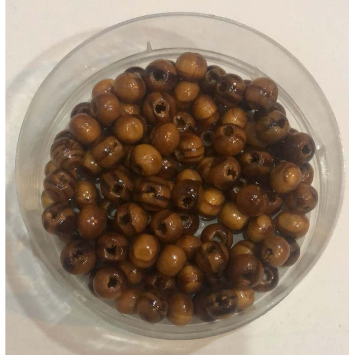 Margele bile distantiere | Margele maslin rotunde de trecere 5mm | 6532