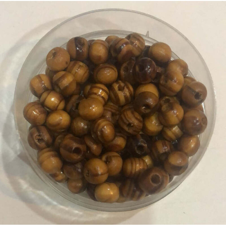 Margele bile distantiere | Margele maslin rotunde de trecere 6mm | 6533