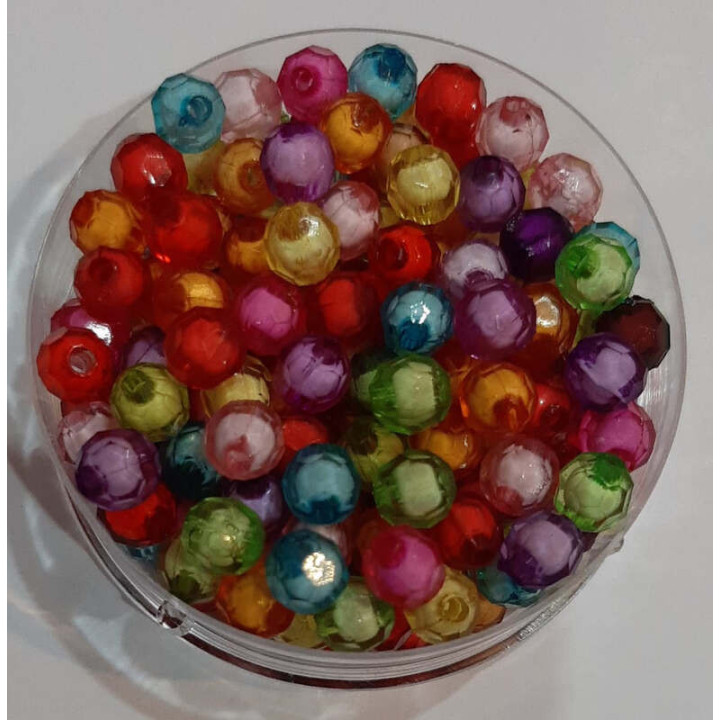 Margele bile distantiere | Margele rotunde fatetate de trecere 6mm | 6535