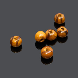 Margele bile distantiere | Margele maslin rotunde de trecere 7mm | 6534