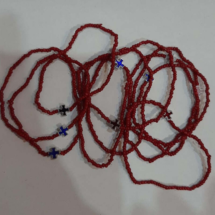 Colportaj Bisericesti.ro | Bratara elastica margele din sticla nisip | 1297