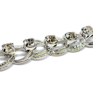 Baza bijuterii | Lant decorativ gros 2mm 10x9mm | 3674