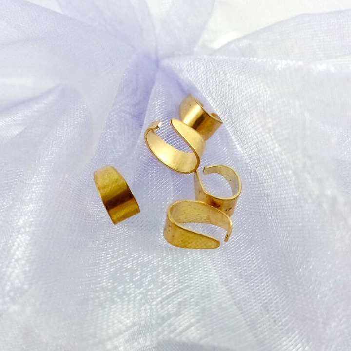 Baza bijuterii | Anou lat element imbinare  8x4mm | 3683