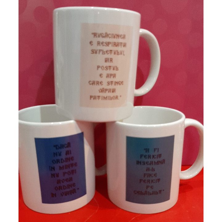 Obiecte bisericesti | Cani ceramice cu Parintele Arsenie Boca | sublimata | 5521