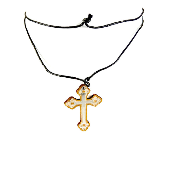 Obiecte bisericesti | Colier cruce din lemn | 1853