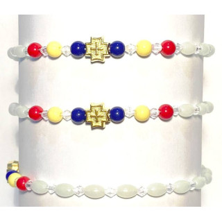 Metanii si bratari religioase | Bratara elastica bile plastic fosforescente | 1347