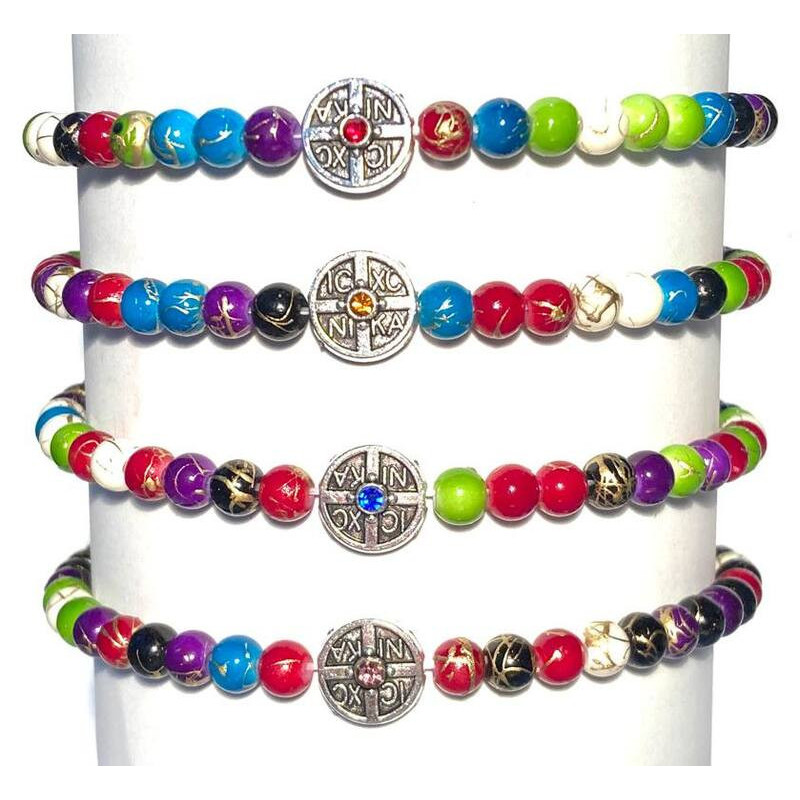 Metanii si bratari religioase | Bratara elastica bile plastic fir | 1348