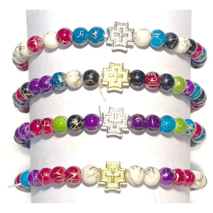 Metanii si bratari religioase | Bratara elastica bile plastic fir | 1354