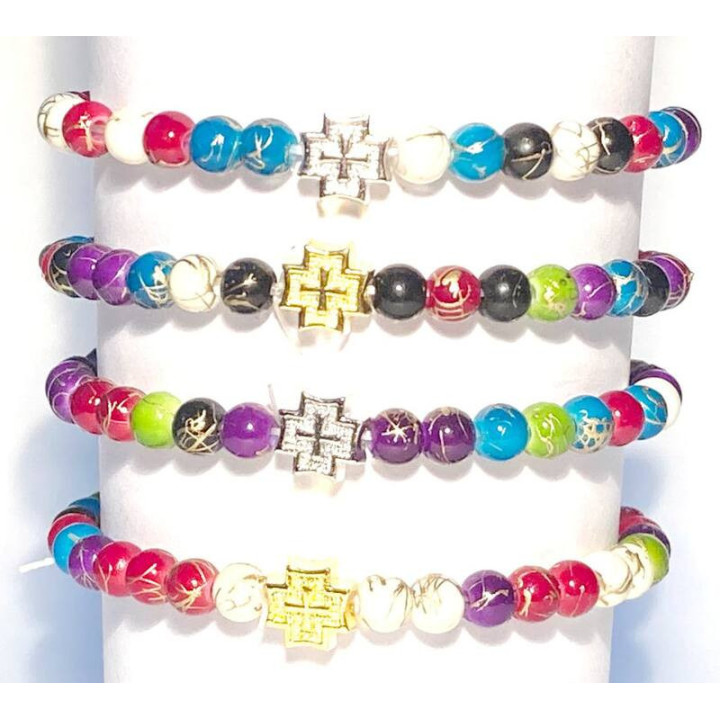 Metanii si bratari religioase | Bratara elastica bile plastic fir | 1354