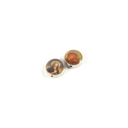 Obiecte bisericesti bile | Margele rotunde de trecere 10mm | 6021