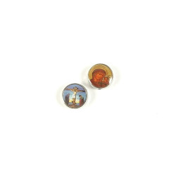 Obiecte bisericesti bile | Margele rotunde de trecere 10mm | 6021