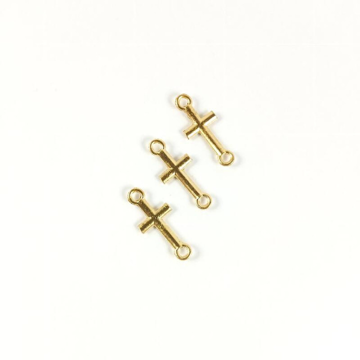 Margele bile Margele cruce de legatura din metal lucios argintiu|auriu   si strasuri cod 6027