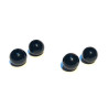 Margele bile Margele rotunde de trecere din plastic color negru|alb si  cod 6113