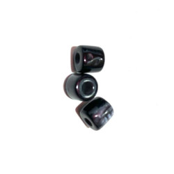Margele bile Margele cilindru de trecere din plastic mat negru si ~ buc/kg cod 6549