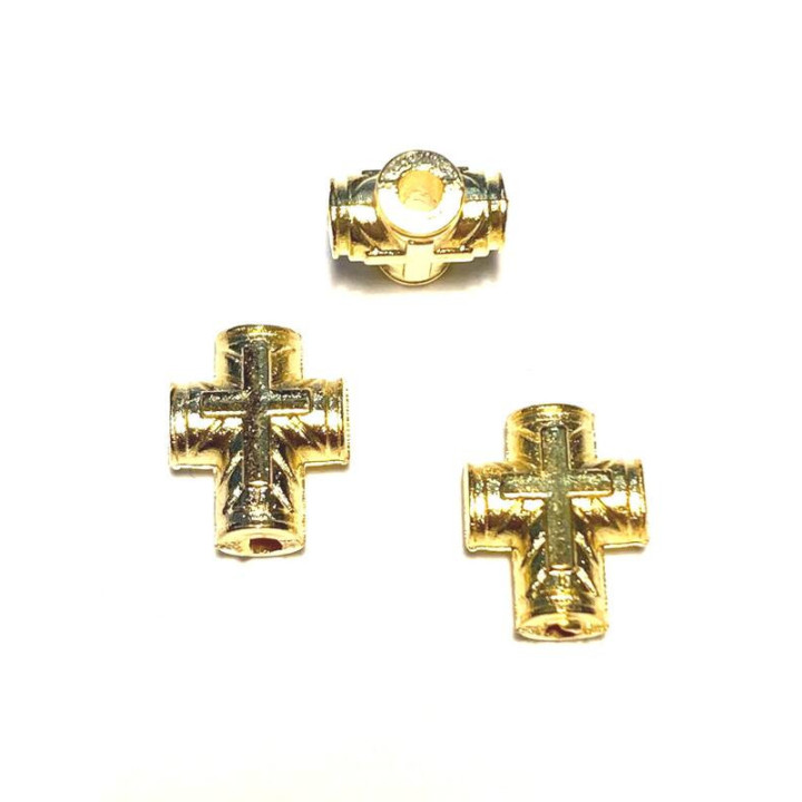 Margele bile Margele cruce de trecere din metal  argintiu|auriu   si  cod 6553