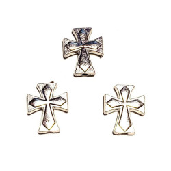 Margele bile Margele cruce de trecere din plastic  argintiu si  cod 6558