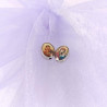 Obiecte bisericesti bile | Margele ovale de trecere 8mm | 6022