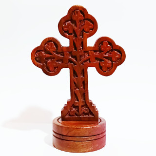 Obiecte bisericesti | Cruce pentru masa din lemn lacuit | 5327