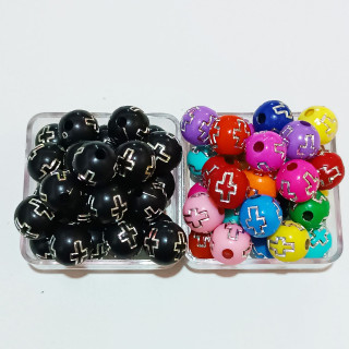 Obiecte bisericesti bile | Margele rotunde de trecere 10mm | 6254