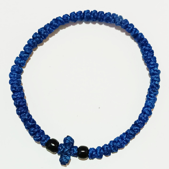 Obiecte bisericesti | Bratara noduri sfoara impletita snur textil | 1109