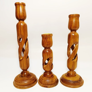 Sfesnic din lemn spirala 15cm 5412