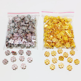 Obiecte bisericesti bile | Margele cruce de trecere 8mm | 6267