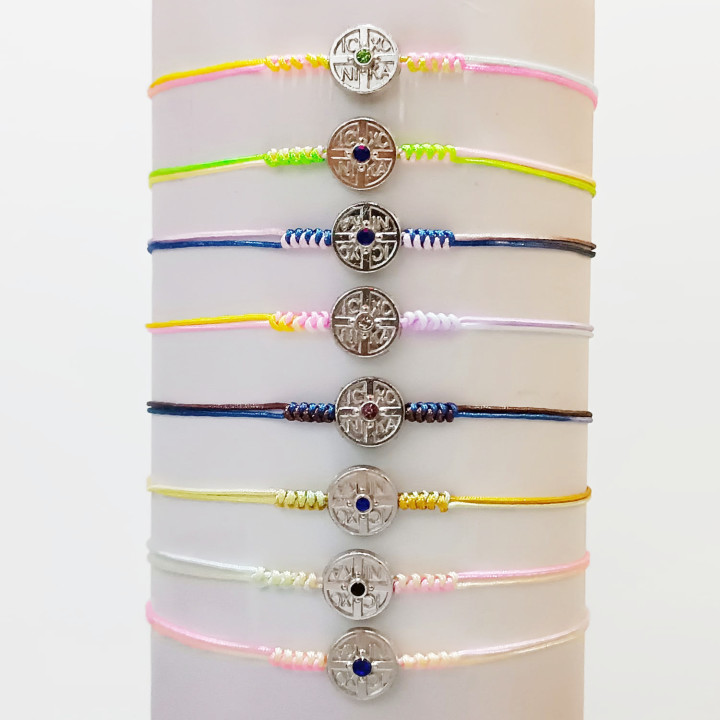 Obiecte bisericesti | Bratara impletita medalion metal IC XC NI KA 1038