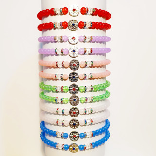 Obiecte bisericesti | Bratara elastica din bile color | 1078