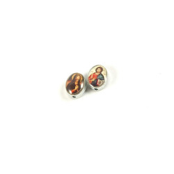 Obiecte bisericesti bile | Margele ovale de trecere 8mm | 6022